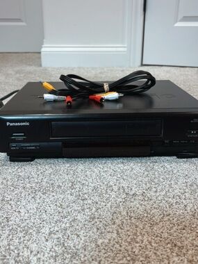 Vintage and Rare Panasonic VHS Player, TESTED AND WORKING! RCA Cable Included